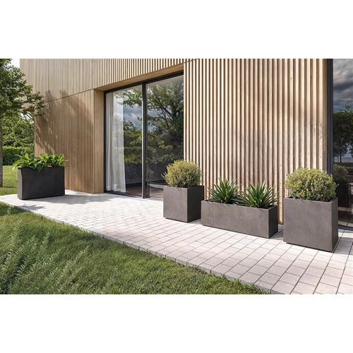 Pot De Fleur - Sydney - 40 Cm - 31 L - Gris Clair