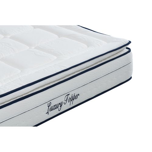 Matelas Ressorts Ensachés, 140x200cm, Luxury Avec Surmatelas Intégré, Épaisseur 30cm