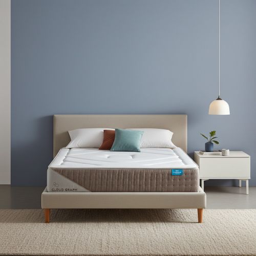 Matelas Mousse, 80x190cm, Cloud Graph, Épaisseur 28cm