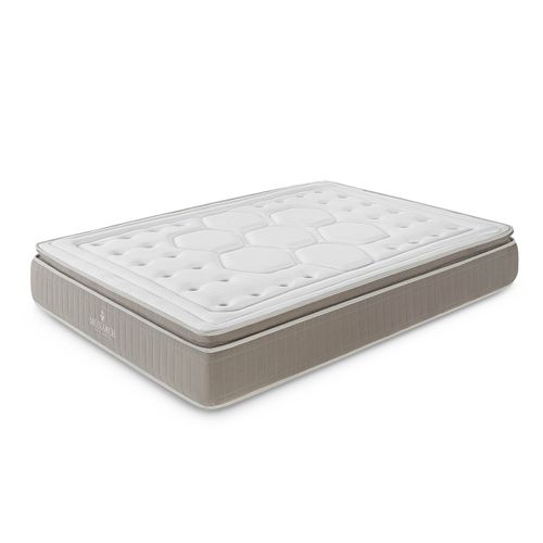 Matelas Ressorts Ensachés, 80x200cm, Deluxe Crown Avec Surmatelas Intégré, Épaisseur 28cm