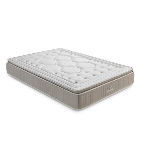 Matelas Ressorts Ensachés, 160x200cm, Deluxe Crown Avec Surmatelas Intégré, Épaisseur 28cm