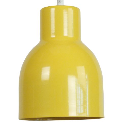 Suspension Tosel ,métal,jaune ,h80xd15xp15cm