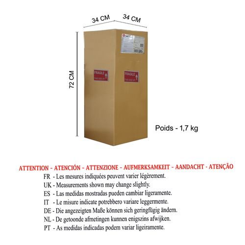 Suspension Tosel ,verre,jaune ,h90xd30x P 30cm