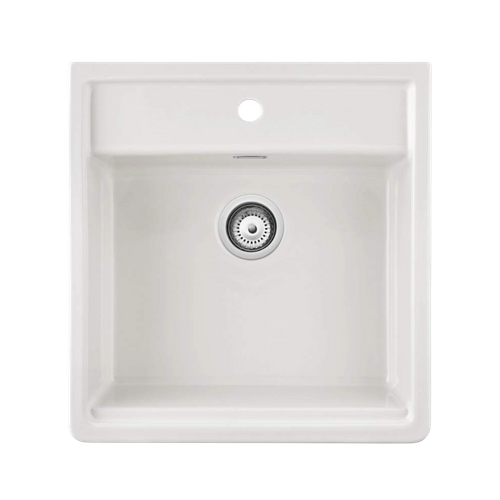 Évier Timbre D'office Céramique Sanindusa Butler Blanc 595x630