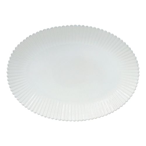Plat Ovale 51 X 37,1 Cm Pearl Blanc -