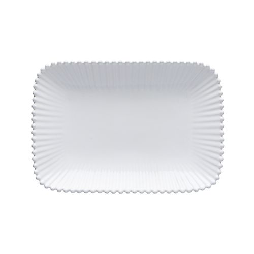 Plat Rectangulaire 30,4 X 21,1 Cm Pearl Blanc -