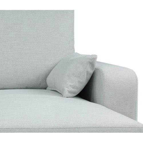 Canapé d'angle convertible BROADWAY II tissu gris clair