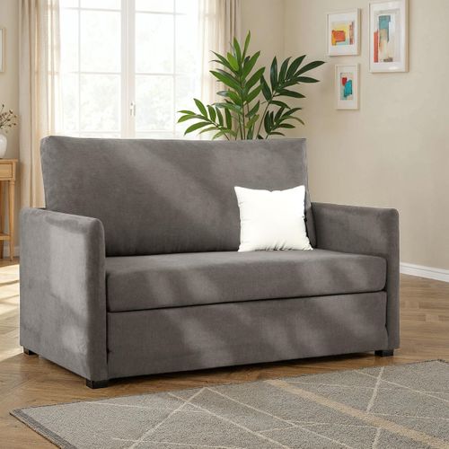 Banquette 2 places déplimousse CHARLIE tissu soro taupe