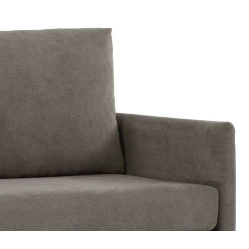 Banquette 2 places déplimousse CHARLIE tissu soro taupe