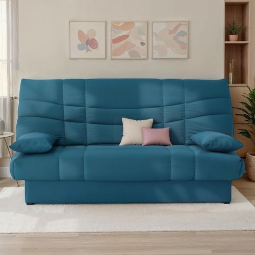 Banquette-lit clic-clac PORTO 125 x 190 bleu