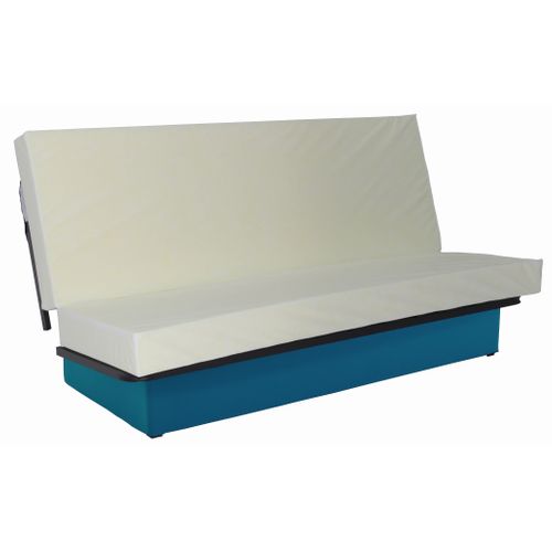 Banquette-lit clic-clac PORTO uni bleu canard