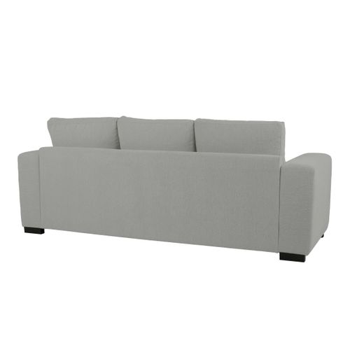 Canapé d'angle méridienne réversible GEORGY tissu gris