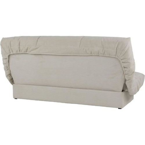 Banquette Clic-clac - 3 Places - Tissu - Beige - 190 X 90 X 92 Cm - Clem