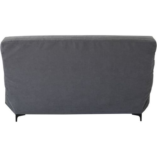 Banquette Clic Clac 3 Places Kristen - Tissu Gris Moyen - L199 X P96 X H103 Cm - Style Contemporain