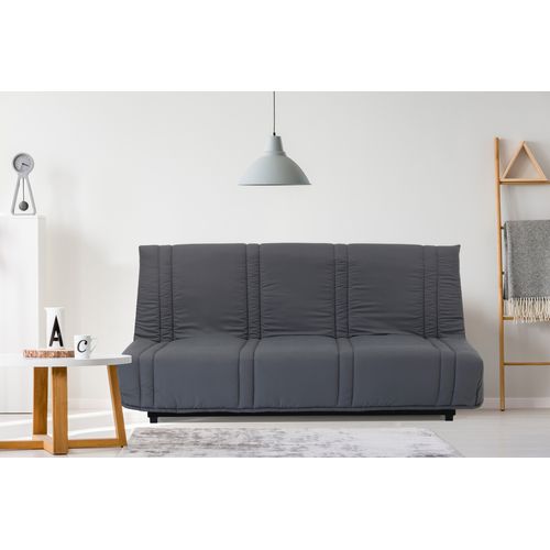 Banquette lit clic-clac LUNA tissu gris