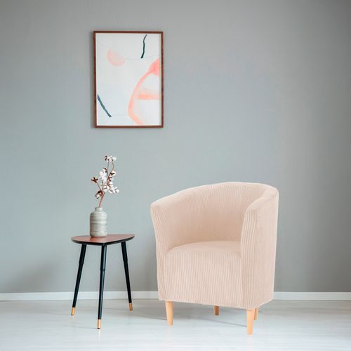 Fauteuil cabriolet MAUD II tissu lincoln beige