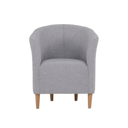 Fauteuil cabriolet MAUD II tissu neve gris clair