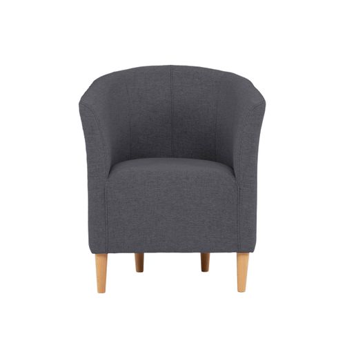 Fauteuil cabriolet MAUD II tissu neve anthracite