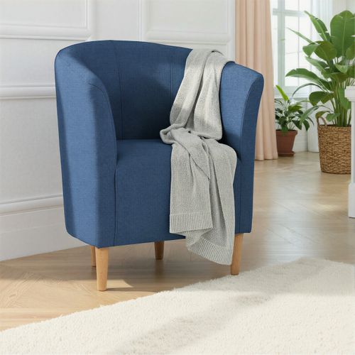 Fauteuil cabriolet MAUD II tissu neve bleu foncé