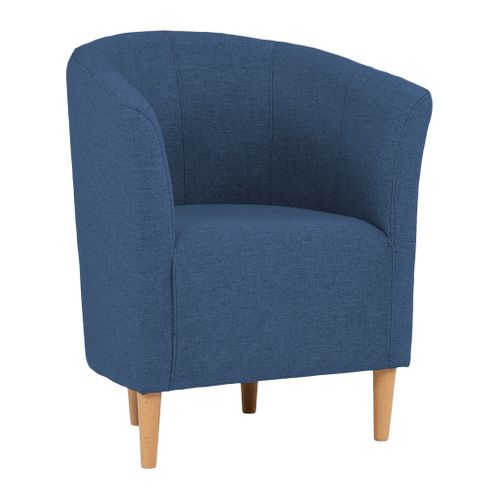 Fauteuil cabriolet MAUD II tissu neve bleu foncé