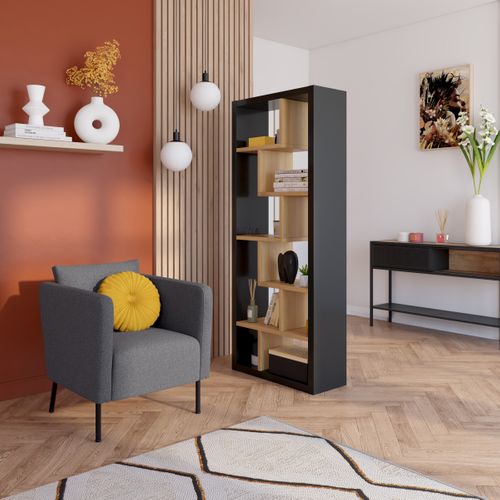 Fauteuil JIMI tissu anthracite