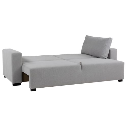 Canapé convertible 3 places KILIAN tissu gris