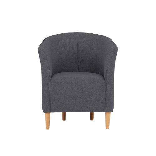 Fauteuil cabriolet MAUD II tissu neve anthracite