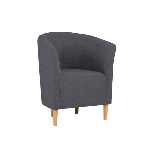 Fauteuil cabriolet MAUD II tissu neve anthracite