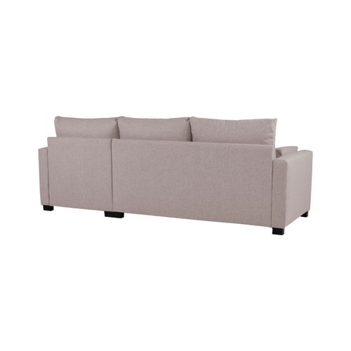 Canapé d'angle convertible méridienne réversible ARTHUR tissu beige