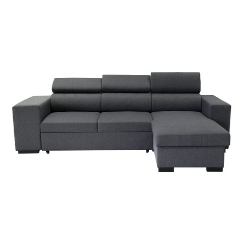 Canapé d'angle convertible NORWAY II tissu anthracite