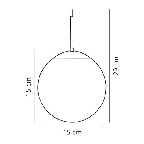 Suspension Cafe 15 Verrerie Opale, H.29 - Ip20 - E27 / Intérieur