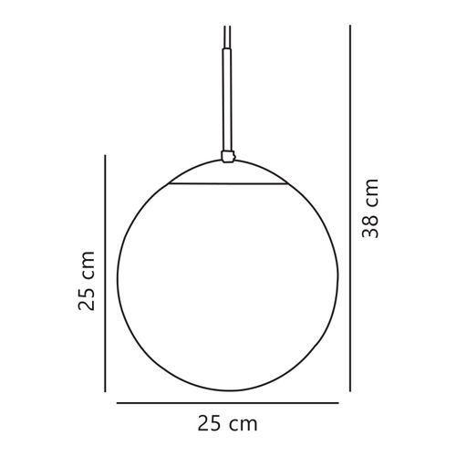 Suspension Cafe 25 Verrerie Opale, H.39 - Ip20 - E27 / Intérieur
