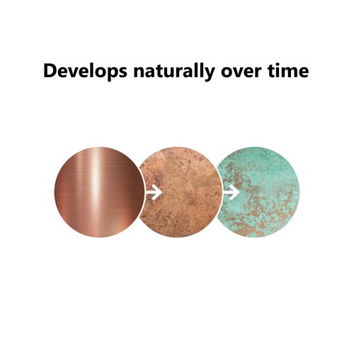 Applique Murale Blokhus Up Sensor Cuivre Cuivre, H.23 - Ip54 - E27 / Extérieur