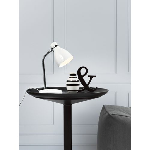 Lampe à Poser Luminaire Cyclone  Métal Blanc H. 33 Ip20 -intérieur
