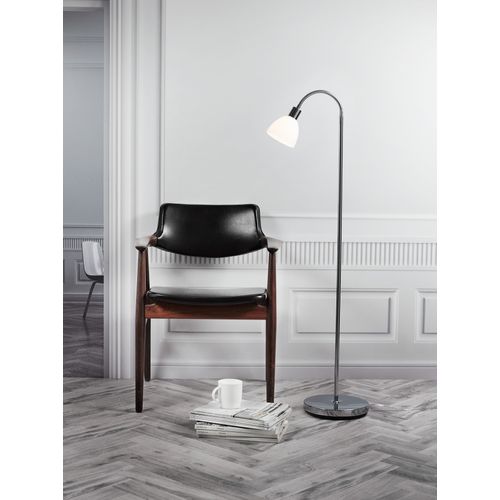 Lampadaire Ray Single Métal Chromé, H.153.5 - Ip20 - E14 / Intérieur