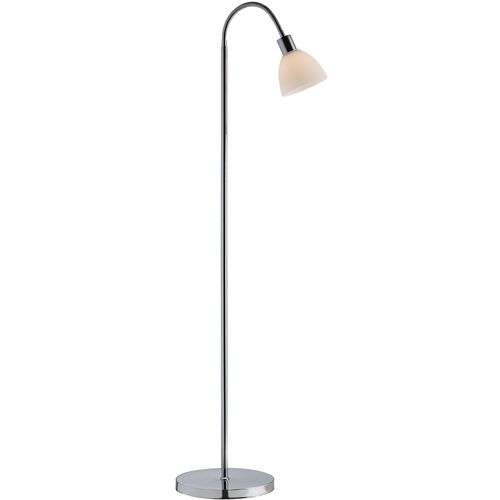 Lampadaire Ray Single Métal Chromé, H.153.5 - Ip20 - E14 / Intérieur
