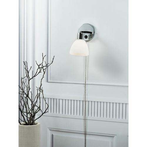 Applique Murale Luminaire Ray  Métal Chromé H. 19,5 Ip20 -intérieur