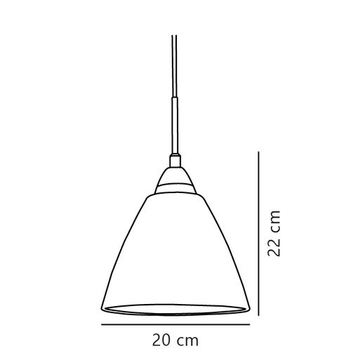 Suspension Read 20 Verrerie Opale, H.30 - Ip20 - E27 / Intérieur