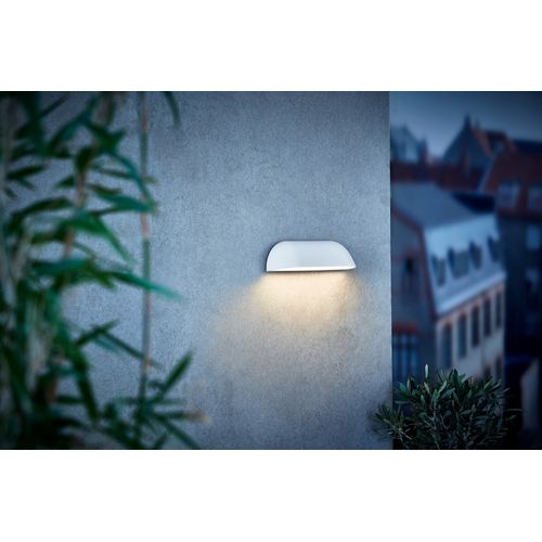 Applique Murale Front 26 Métal Blanc, H.6.8 - Ip44 - LED Module / Extérieur