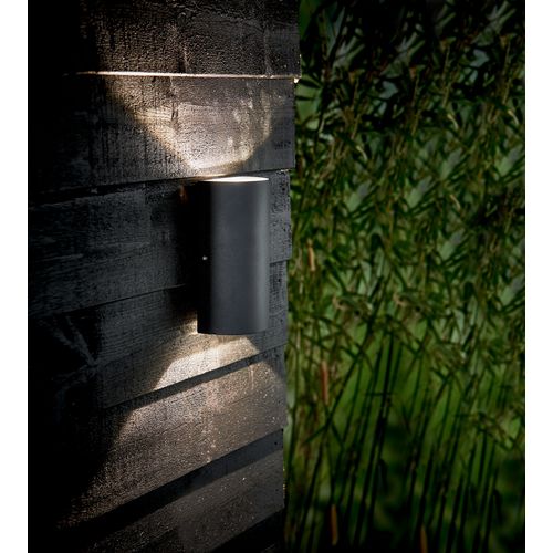 Applique Murale Rold Round Métal Noir, H.16 - Ip54 - LED Module / Extérieur