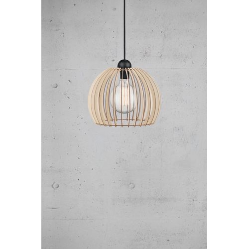 Suspension Chino 30 Bois Nature (marron), H.26 - Ip20 - E27 / Intérieur