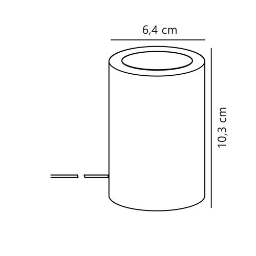 Lampe à Poser Siv Marbre Noir, H.10.3 - Ip20 - E27 / Intérieur