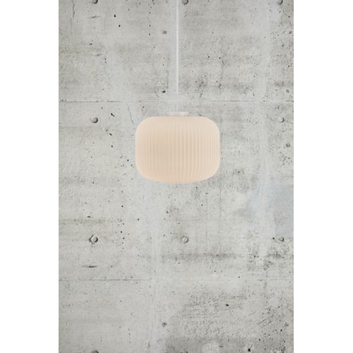 Suspension Milford 30 Verrerie Opale, H.23.5 - Ip20 - E27 / Intérieur