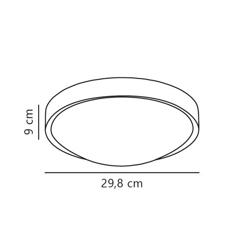 Plafonnier Altus Matière Plastique Blanc, H.9 - Ip20 - LED Module / Intérieur