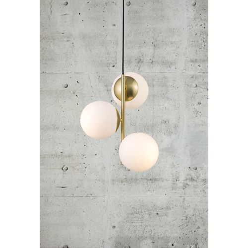 Suspension Lilly 3-spot Métal Laiton, H.36.5 - Ip20 - E14 / Intérieur