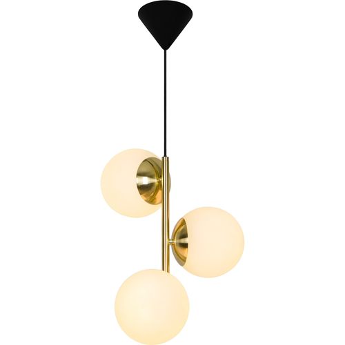 Suspension Lilly 3-spot Métal Laiton, H.36.5 - Ip20 - E14 / Intérieur