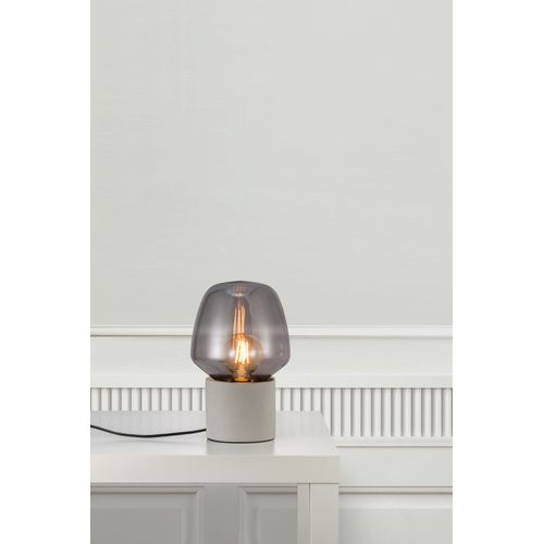 Lampe à Poser Christina 20 Béton Gris Clair, H.30 - Ip20 - E27 / Intérieur