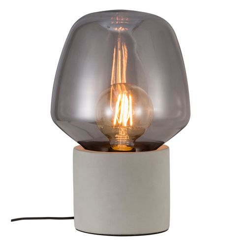 Lampe à Poser Christina 20 Béton Gris Clair, H.30 - Ip20 - E27 / Intérieur