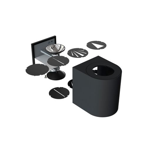 Applique Murale Canto 2 Acier Galvanisé Acier Galvanisé, H.10.4 - Ip44 - LED Module / Extérieur