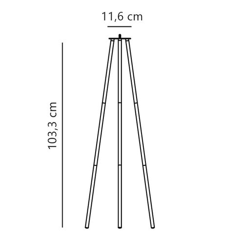 Accessoire Kettle To-go Tripod 110 Métal Noir, H.103.3/ Extérieur